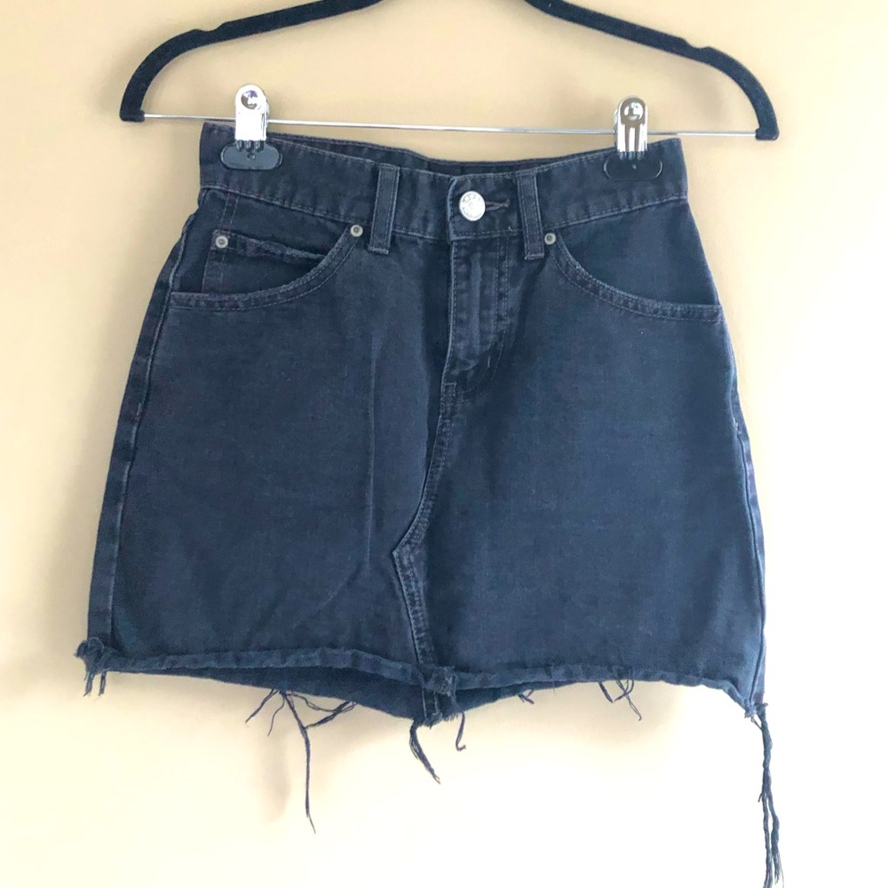 BDG Black Denim Skirt